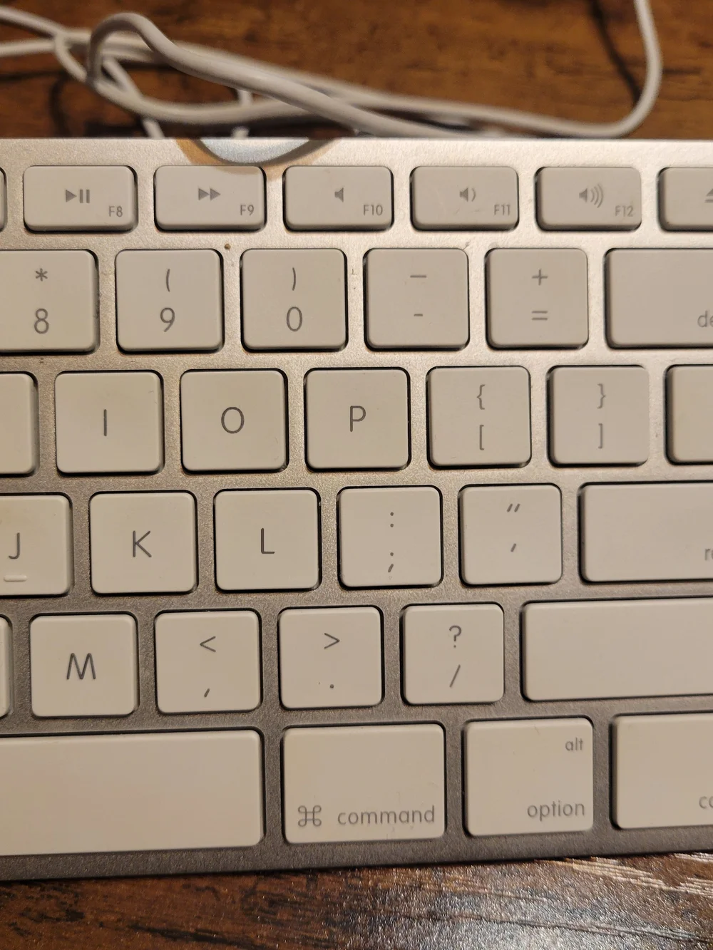 Apple White Wired Slim Desktop Keyboard